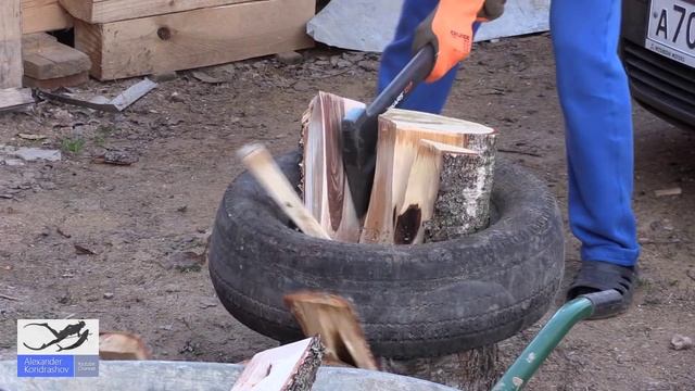 Один из Лучших Способов как Колоть Дрова. One of the best ways how to chop wood. смотреть онлайн