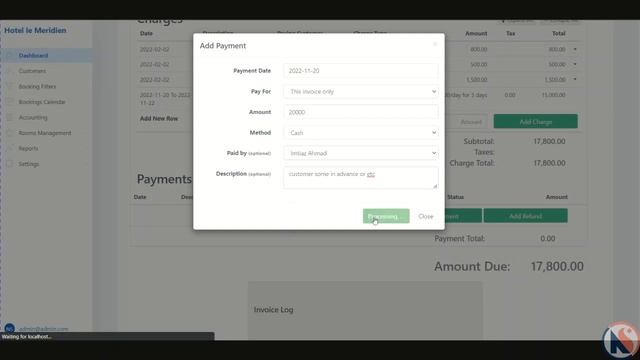 Hotel Room Reservation System and Restaurant Software Demo смотреть онлайн