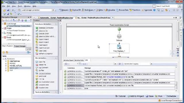 Automate find and replace in Toad Data Point смотреть онлайн