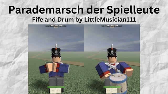 Blood and Iron ROBLOX == Parademarsch der Spielleute (Fife and Drum) смотреть онлайн