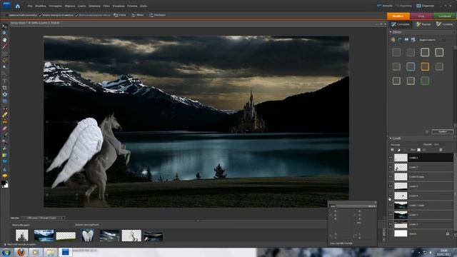Photoshop Elements - Fantasy Landscape