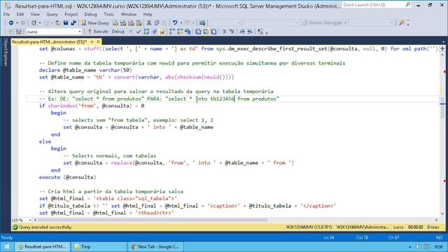 Como EXPORTAR um SELECT para HTML no SQL Server смотреть онлайн
