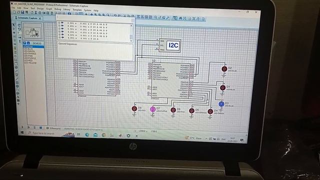 I2C communication protocol demonstration on proteus and bread board @himanshu gupta смотреть онлайн