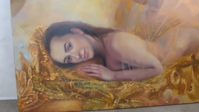 Процесс написания картины маслом в стиле Ню . Художник: Holosii Alona/Голосий Алёна смотреть онлайн