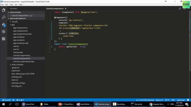 Angular 2 căn bản - Bài 8: Binding class và style cho element смотреть онлайн