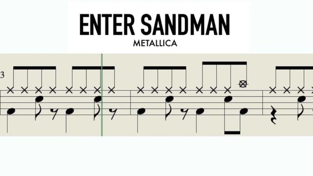 How To Play *Enter Sandman* On Drums🥁