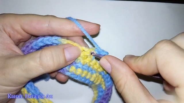 Плотный узор крючком с косичками - Мастер-класс смотреть онлайн