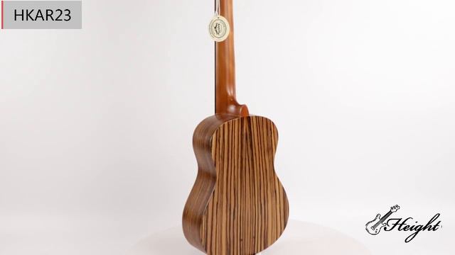 Height Musical High Gloss HKAR23 Laminate KOA Wood Ukulele Demo Video смотреть онлайн