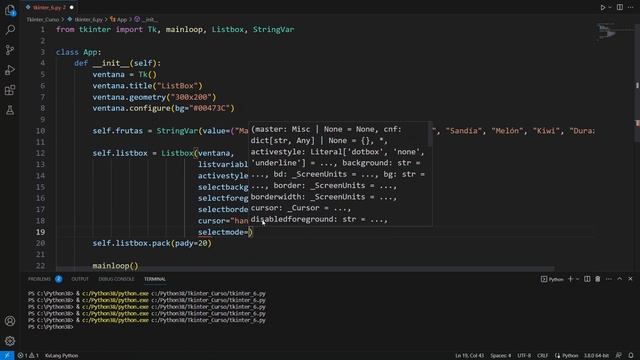 TKINTER - PYTHON - CAP 6 - LISTBOX смотреть онлайн