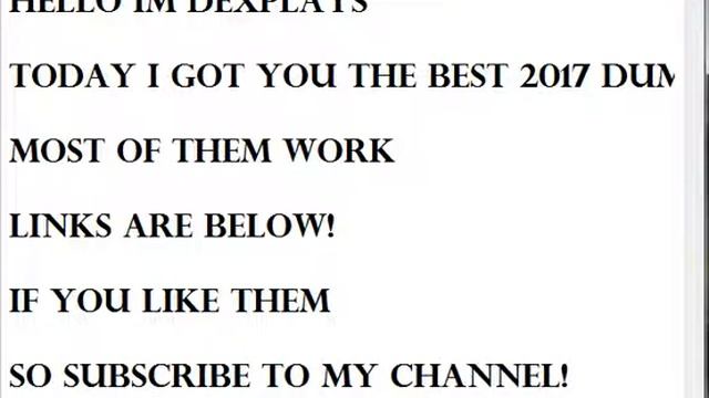 ROBLOX BEST DUMP ACCOUNTS EVER UPDATED 2017 (LINK BELOW!) смотреть онлайн