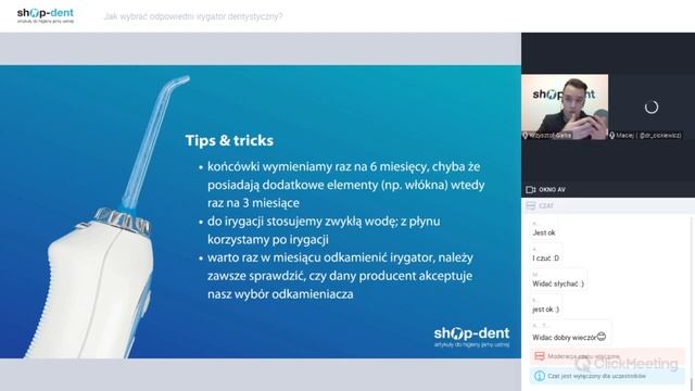 Jak wybrać odpowiedni IRYGATOR DENTYSTYCZNY ?? - WEBINAR z Shop-Dent смотреть онлайн
