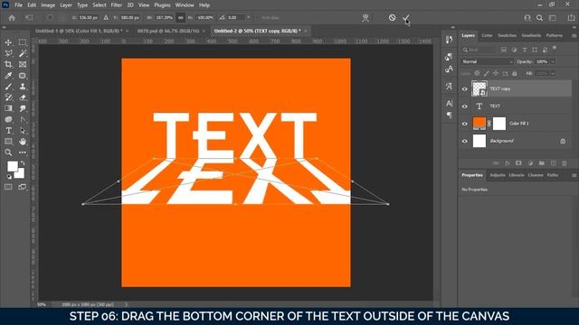 Perspective Text Effect | Photoshop Tutorial смотреть онлайн