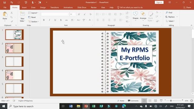 How To Make Electronic RPMS Portfolio Using PowerPoint (Tutorial)