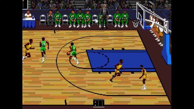 Lakers versus Celtics and the NBA Playoffs - Sega Genesis Gameplay смотреть онлайн