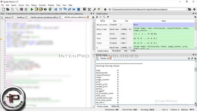 Prediction of Types of Malware by Data Mining Using PYTHON смотреть онлайн