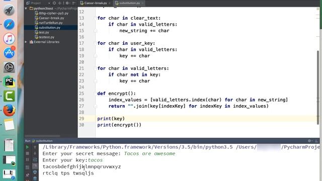 Python: Keyword Cipher with User Input смотреть онлайн