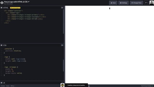 Vue.js Logo with HTML & CSS смотреть онлайн