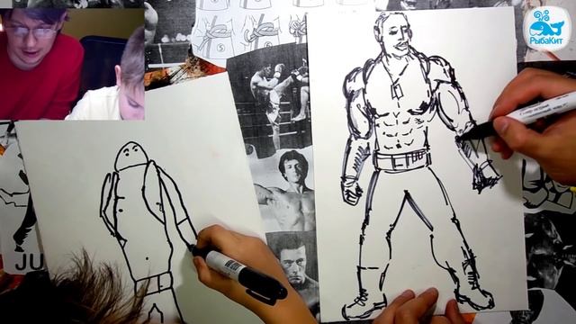 Рисуем Джакса из Mortal Kombat. Драки с Владиком смотреть онлайн