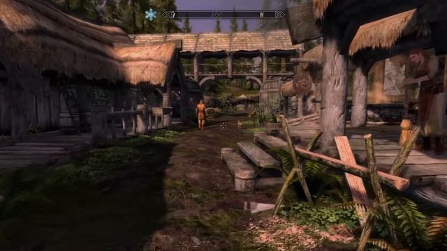 Skyrim Ps4 60fps modded Riverwood смотреть онлайн