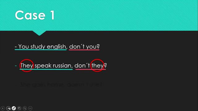 Simple Present (Tag questions) смотреть онлайн