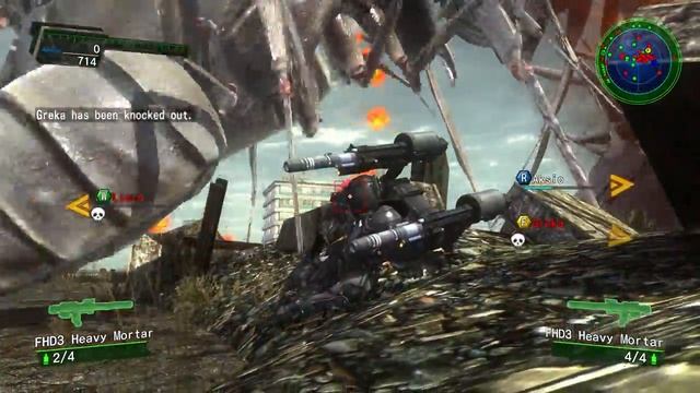 Роботы высаживаются с космических кораблей - Earth Defense Force 4.1 - Экзокостюм и супербазука смотреть онлайн