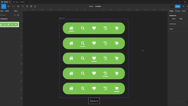 How to make a very easy navigation bar animation in Figma | Interactive Figma Animation смотреть онлайн