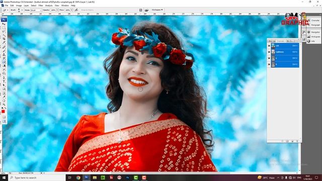 Quick Color Grading in Photoshop ! Quick Effect create In Photoshop by-Om Graphic смотреть онлайн