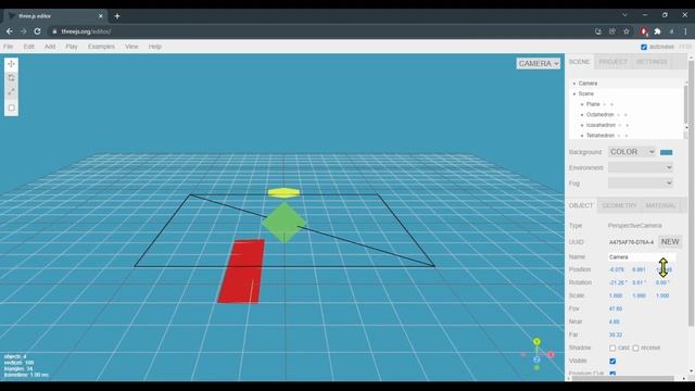 3b How to change camera position three.js смотреть онлайн