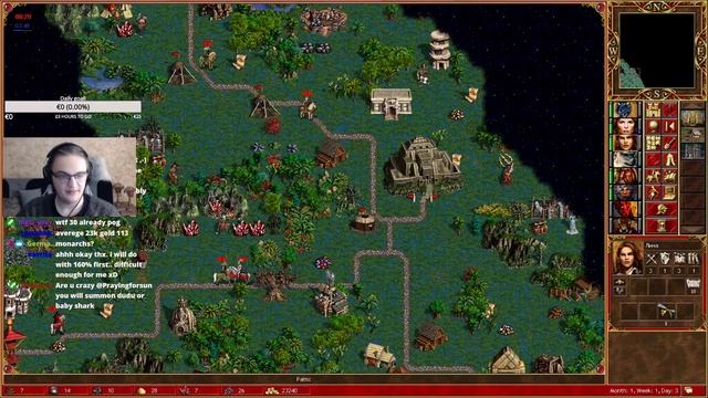 The House of Monarch challenges the Jebus King (tournament game) | Heroes 3 HotA Multiplayer. смотреть онлайн