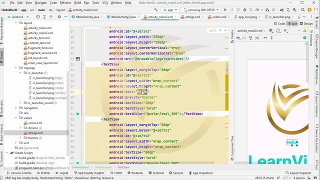 Android Studio Tutorial: Line Breaks in TextView for Text Formatting and Readability | #learnvibes смотреть онлайн