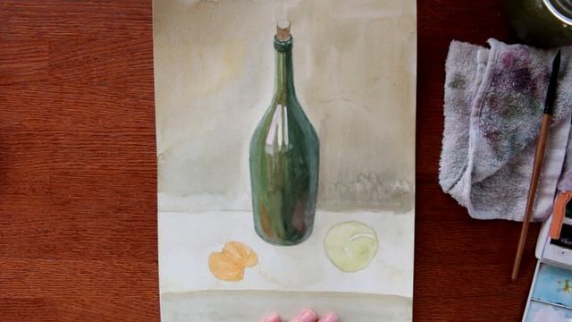 Как нарисовать натюрморт. Акварель для начинающих. Урок рисования смотреть онлайн