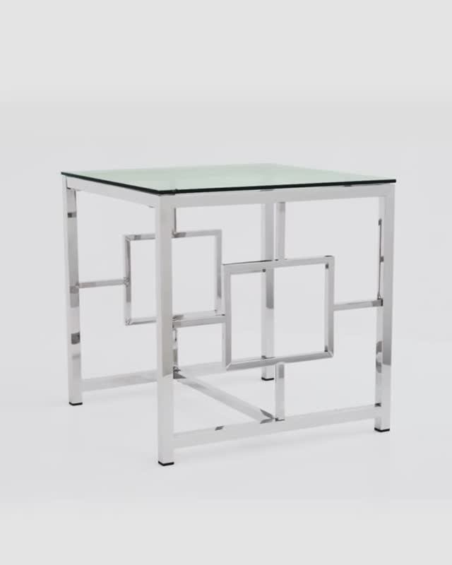 Журнальный столик 55*55 БРУКЛИН. Компактный журнальный столик с изящным каркасом смотреть онлайн