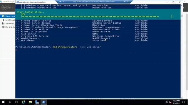 Install IIS 10 on Windows Server 2016 using PowerShell смотреть онлайн
