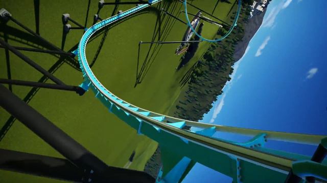 B&M Launch Wing Coaster | POV | Planet Coaster Roller Coaster Ride смотреть онлайн