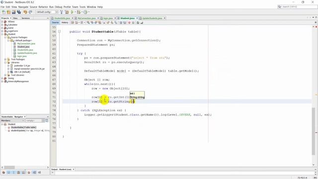 Students Information Java Swing (Part-4) using Database смотреть онлайн