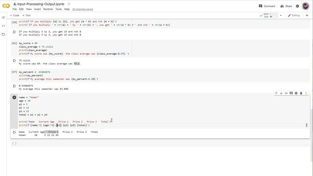 Python: f-strings, string format mini language, number forma смотреть онлайн