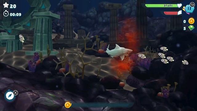 Hungry Shark Evolution Игра для Android TV . Android TV game. смотреть онлайн