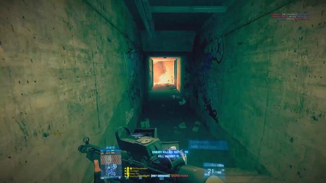 Battlefield 3 Loadout Metro Nade Spam G3A3 Kobra+Foregrip+Suppressor+44 Mag смотреть онлайн