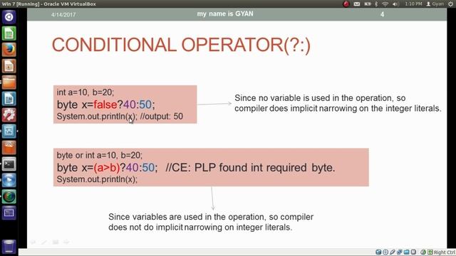 Conditional ( Ternary ) Operator in Java | ( ?: ) Operator in Java смотреть онлайн