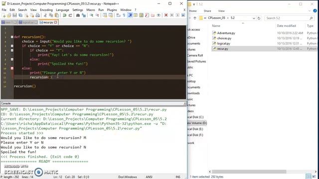 Recursion with Conditional Logic Python смотреть онлайн