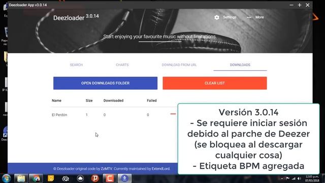 DeezLoader 3.0.14 Bajar Música en Mp3 con Caratulas - Mac - Windows - Linux - Android смотреть онлайн