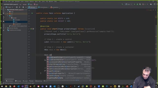 OOP3200 - F2020 - Lesson 13 - Part 1 - Generics and Intro to JavaFX смотреть онлайн