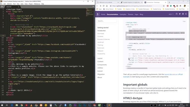 HTML Tutorial (5/7) Bootstrap смотреть онлайн