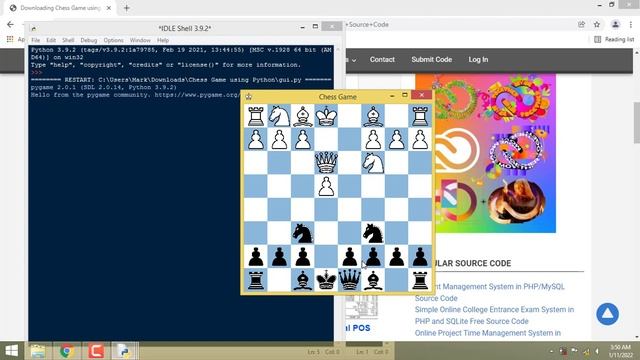 Chess Game using Python смотреть онлайн