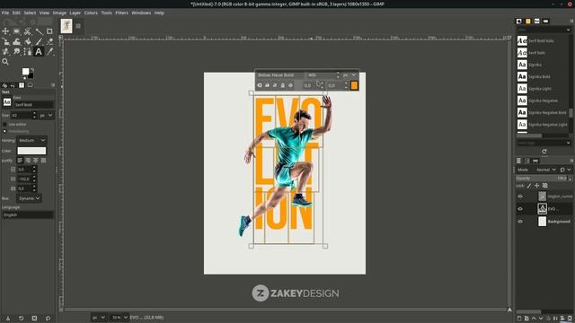 Outline Text Effect in GIMP смотреть онлайн