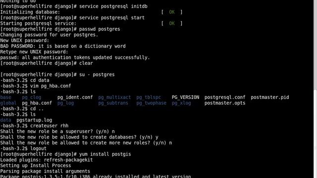 Install GeoDjango on Fedora Linux смотреть онлайн