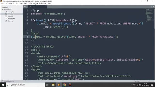 CARA MUDAH MEMBUAT FORM PENCARIAN DENGAN TOMBOL PHP DAN MYSQLI смотреть онлайн
