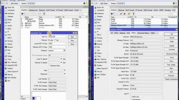 14 km wireless link 100 Mbit/s on Mikrotik NetMetal 5 + Ubiquiti RocketDish 5G-30