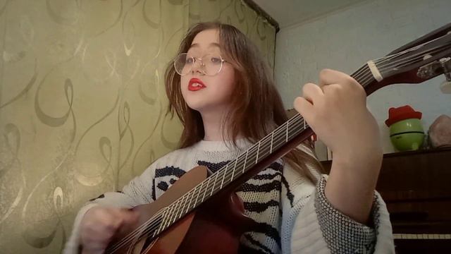 Кавер на песню Наутилус Помпилиус "дыхание" от милой девушки под гитару смотреть онлайн