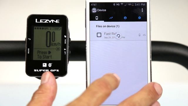 Lezyne GPS Bluetooth Pairing смотреть онлайн